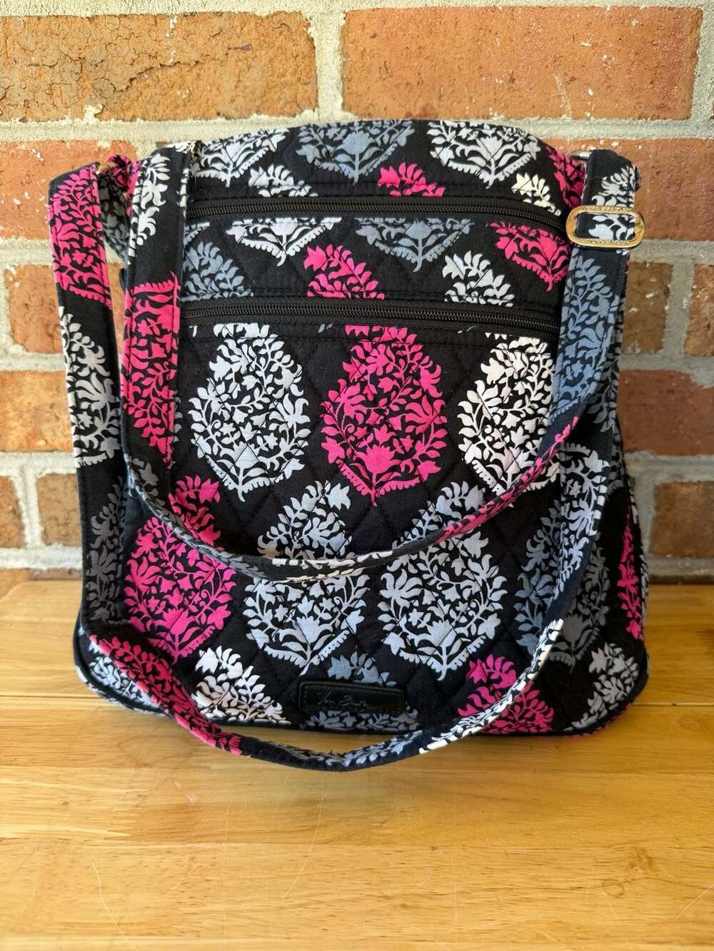 Vera Bradley Northern Lights Triple Zip Hipster Crossbody Bag
